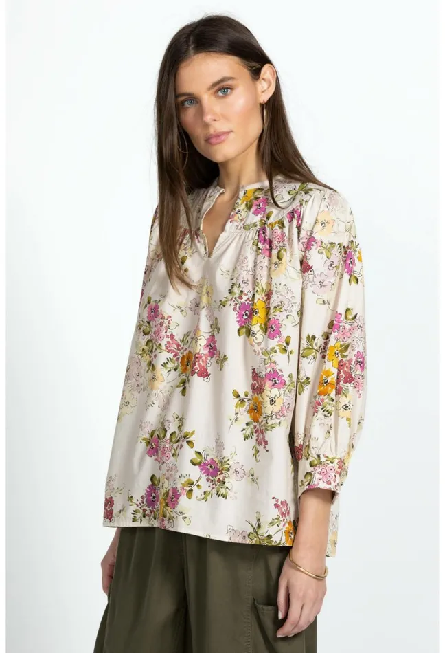Women Johnny Was Tops Isabella Blouse Multi
