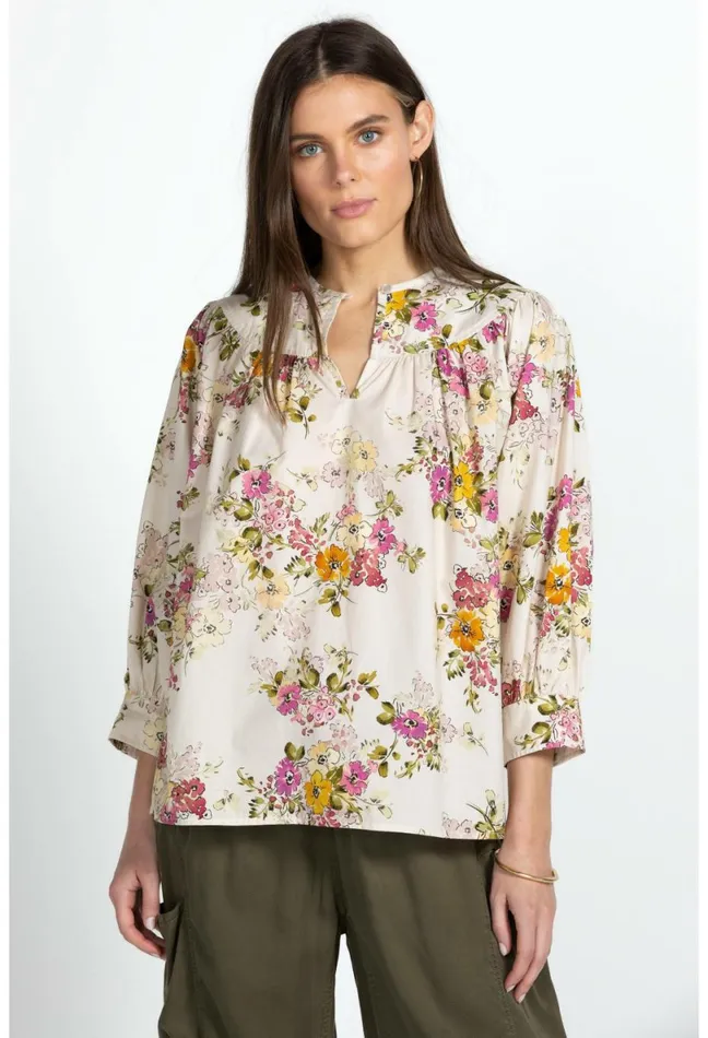 Women Johnny Was Tops Isabella Blouse Multi