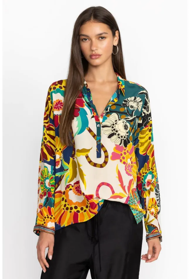 Women Johnny Was Tops Seline Blouse Kimbra