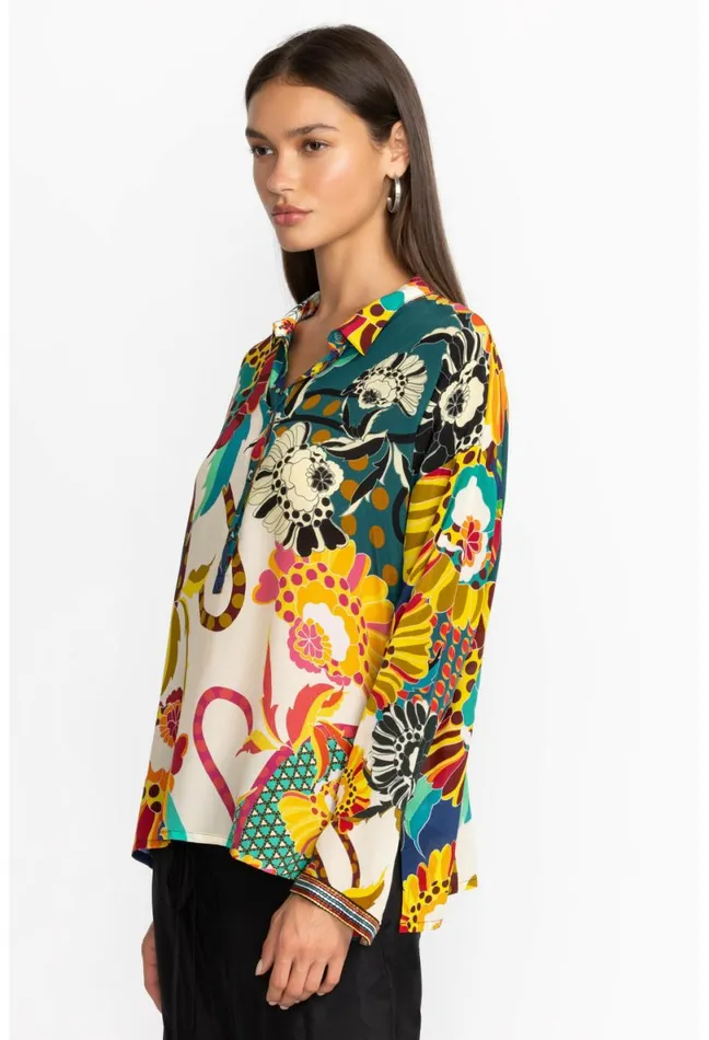 Women Johnny Was Tops Seline Blouse Kimbra