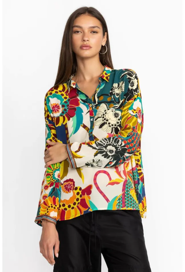 Women Johnny Was Tops Seline Blouse Kimbra