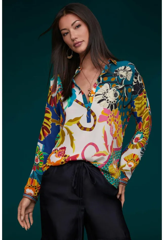 Women Johnny Was Tops Seline Blouse Kimbra