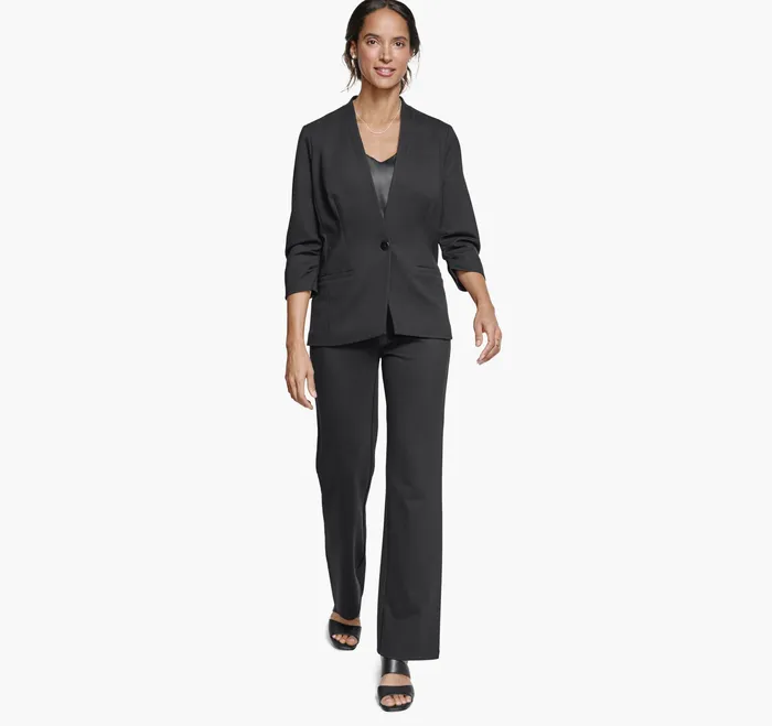 Women Johnston and Murphy XC Flex Knit Blazer Black Shirts Sweaters and Blazers