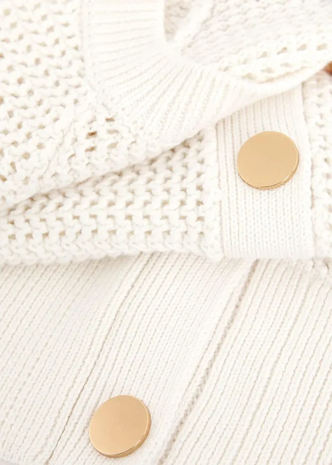 Women Jumpers and Cardigans Hobbs Florentina Cotton Cardigan Ivory