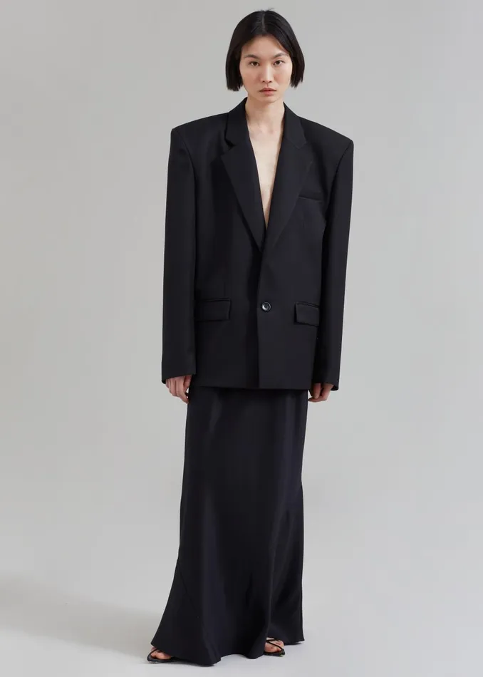 Women Jun Blazer 8211 Black The Frankie Shop Outerwear