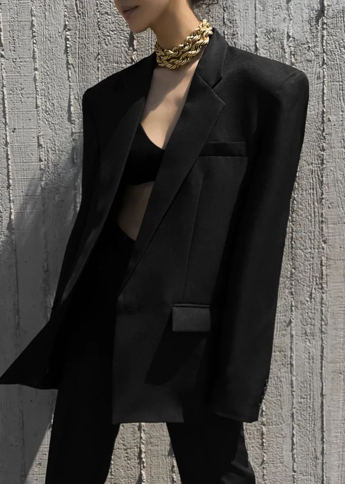 Women Jun Blazer 8211 Black The Frankie Shop Outerwear