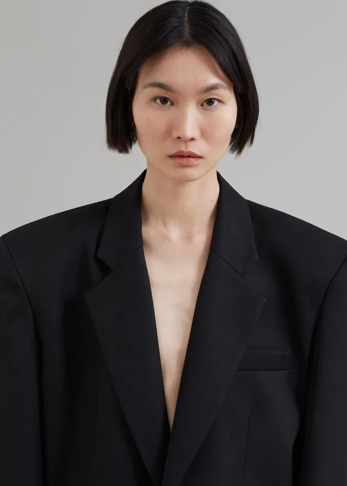 Women Jun Blazer 8211 Black The Frankie Shop Outerwear