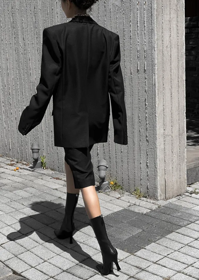 Women Jun Blazer 8211 Black The Frankie Shop Outerwear