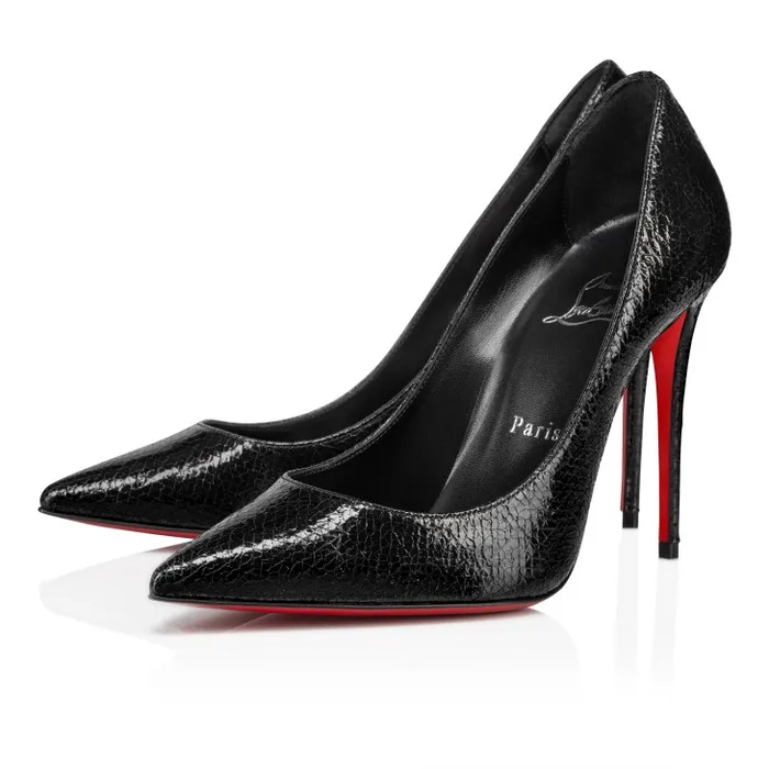 Women Kate 100 Mm Pumps 8211 Star Specchio Leather 8211 Black Christian Louboutin Pumps