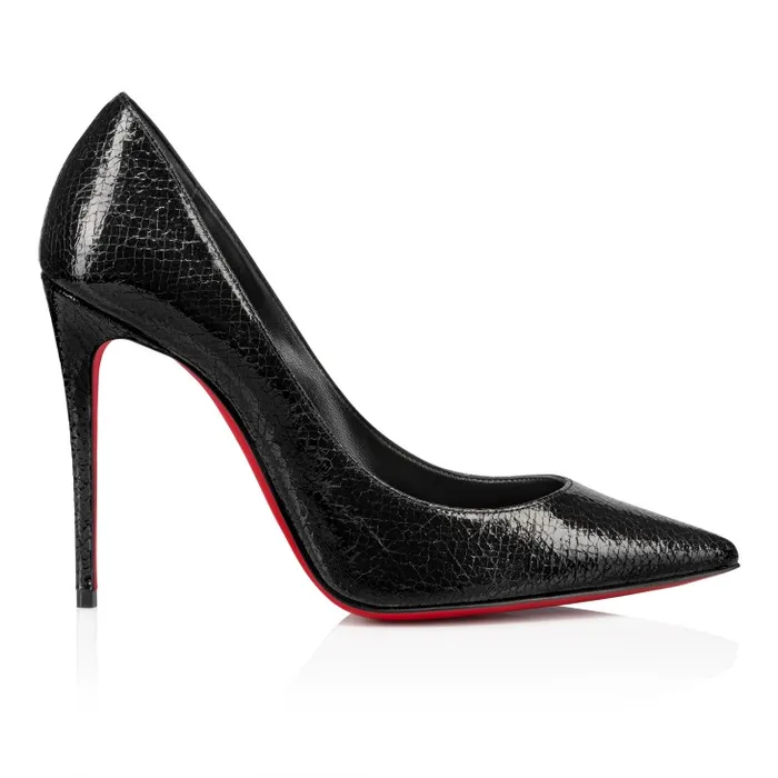 Women Kate 100 Mm Pumps 8211 Star Specchio Leather 8211 Black Christian Louboutin Pumps