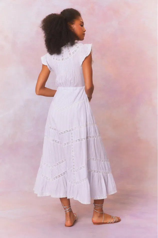 WomenKids Dresses LoveShackFancy Remi Cotton Stripe Maxi Dress Vintage Voyage WomenKids Dresses LoveShackFancy Remi Cotton Stripe Maxi Dress Vintage Voyage