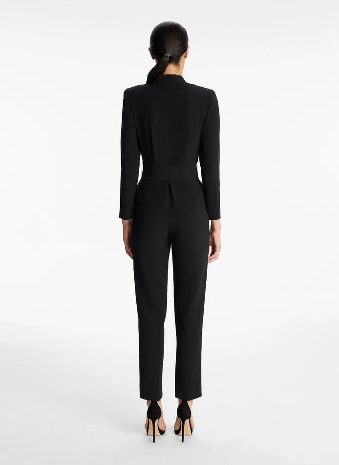 Women Kieran Crepe Jumpsuit Black ALC Bottoms