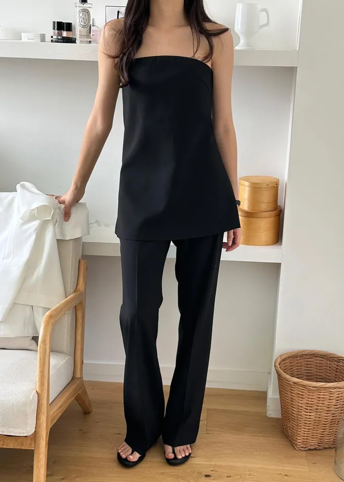 Women Kit Trousers 8211 Black The Frankie Shop Bottoms