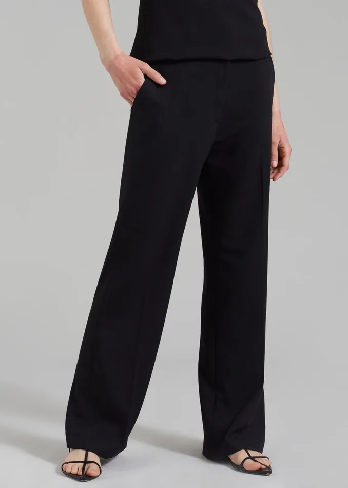 Women Kit Trousers 8211 Black The Frankie Shop Bottoms
