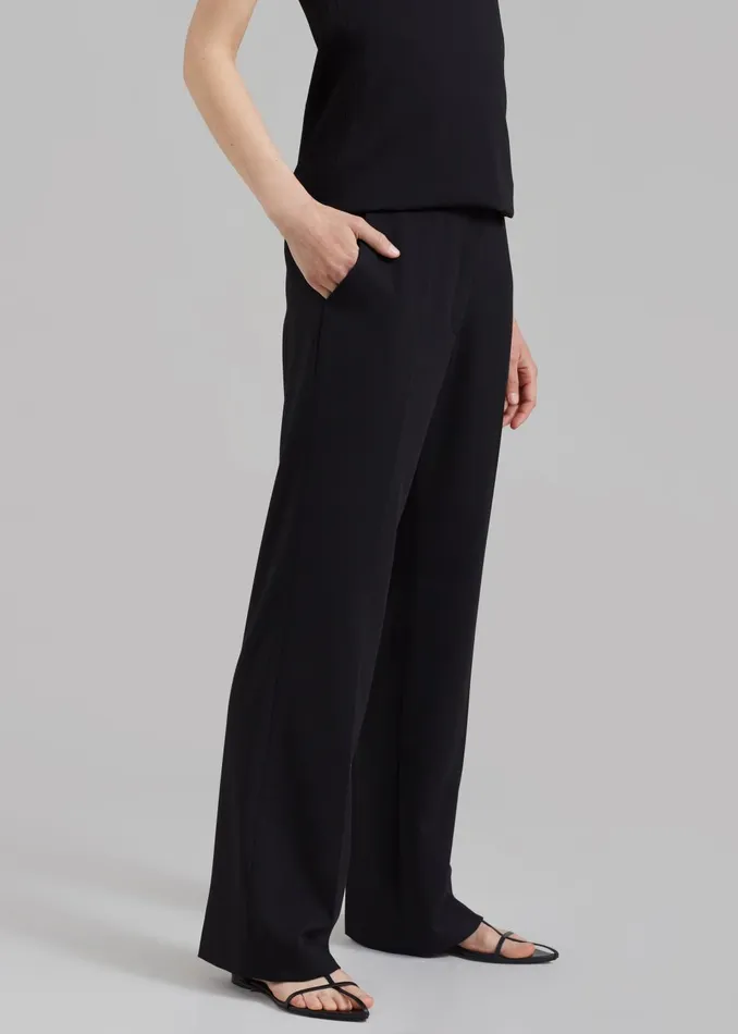 Women Kit Trousers 8211 Black The Frankie Shop Bottoms
