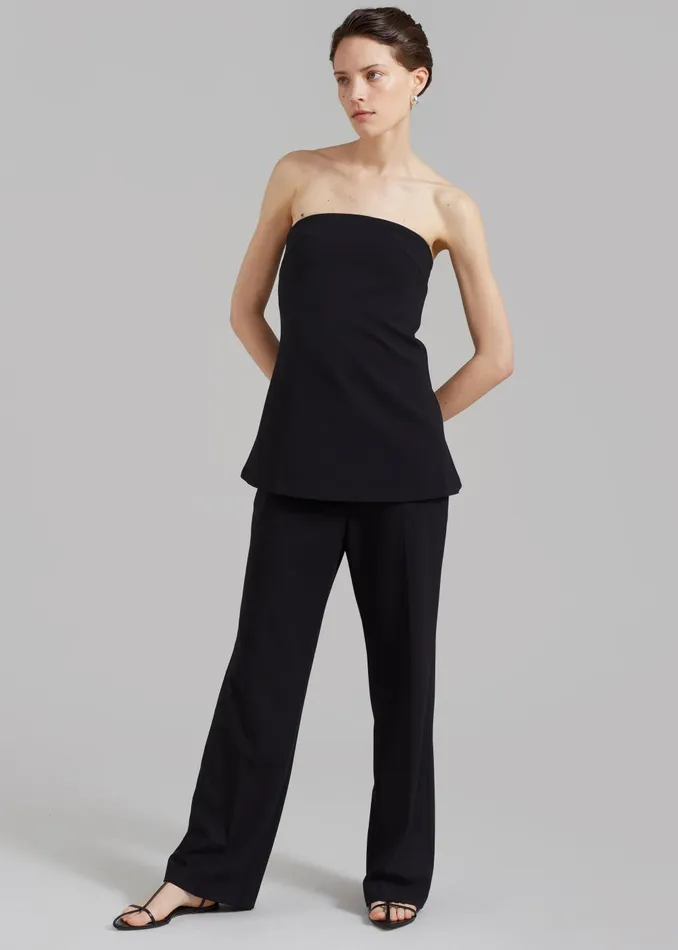Women Kit Trousers 8211 Black The Frankie Shop Bottoms