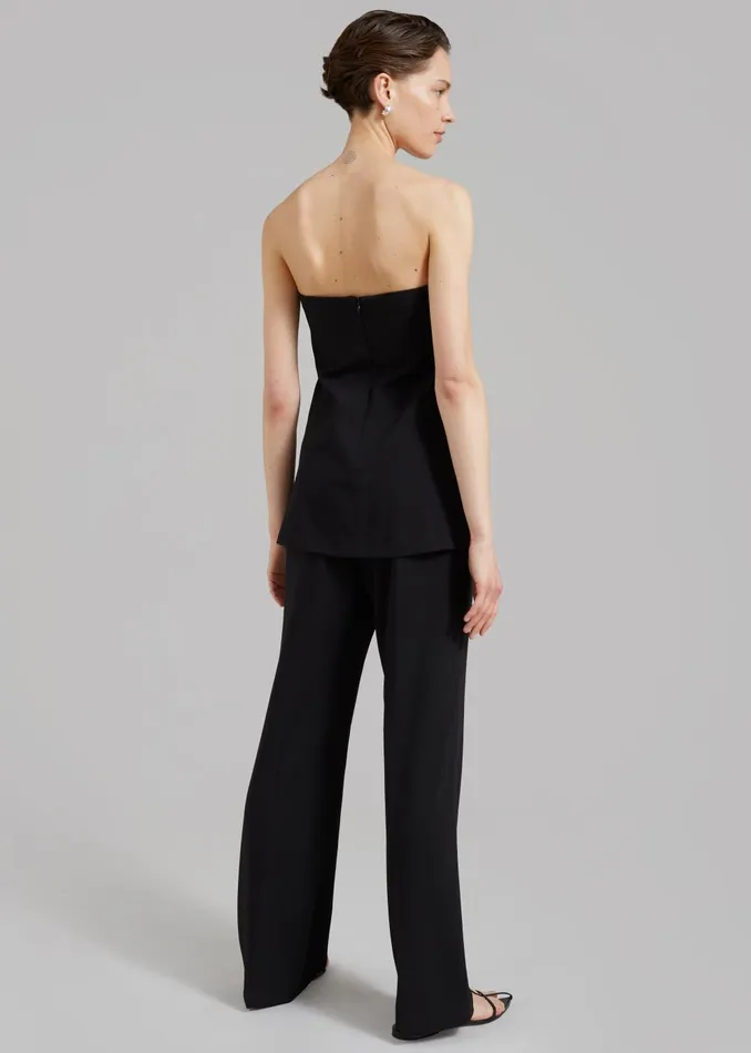 Women Kit Trousers 8211 Black The Frankie Shop Bottoms