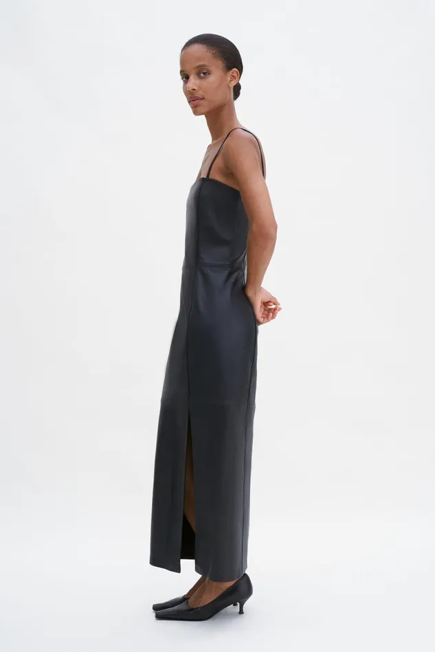 Women Leather Tube Dress Black Filippa K Dresses