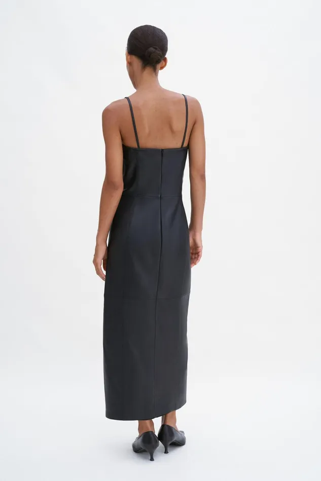 Women Leather Tube Dress Black Filippa K Dresses