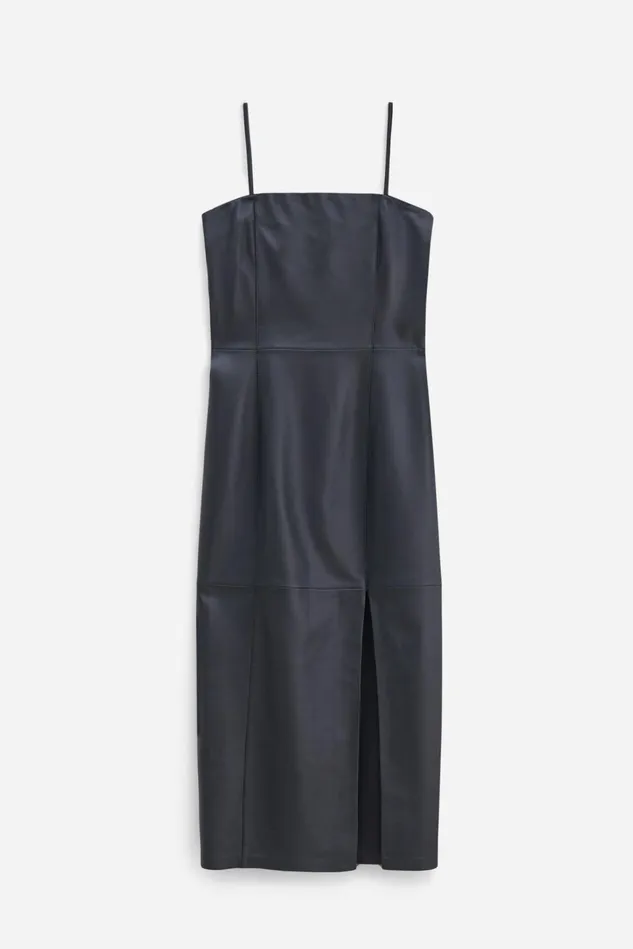 Women Leather Tube Dress Black Filippa K Dresses