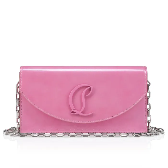 Women Loubi54 Clutch 8211 Iridescent Patent Leather 8211 Baby B Christian Louboutin Shoulder Bags