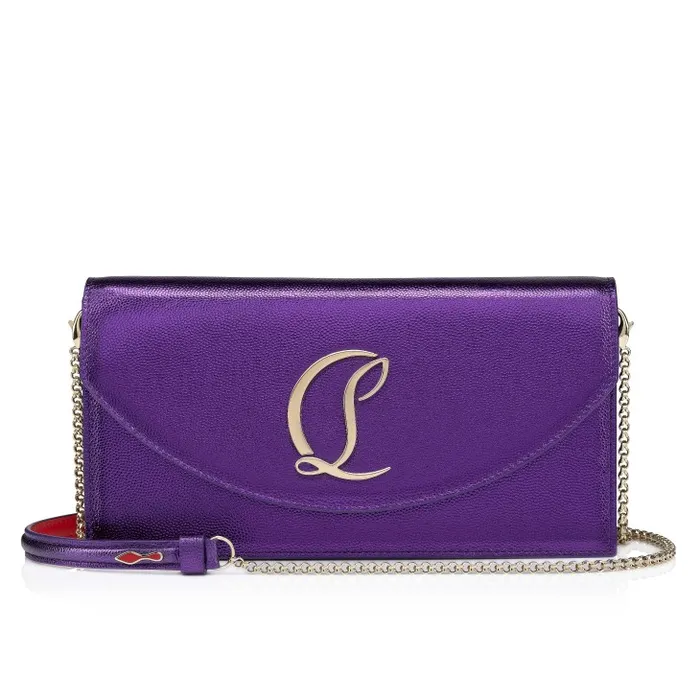 Women Loubi54 Clutch 8211 Nappa Leather 8211 Jacaranda Christian Louboutin Mini Bags