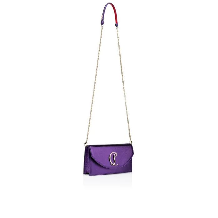 Women Loubi54 Clutch 8211 Nappa Leather 8211 Jacaranda Christian Louboutin Mini Bags