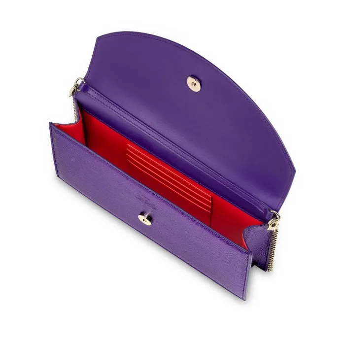 Women Loubi54 Clutch 8211 Nappa Leather 8211 Jacaranda Christian Louboutin Mini Bags