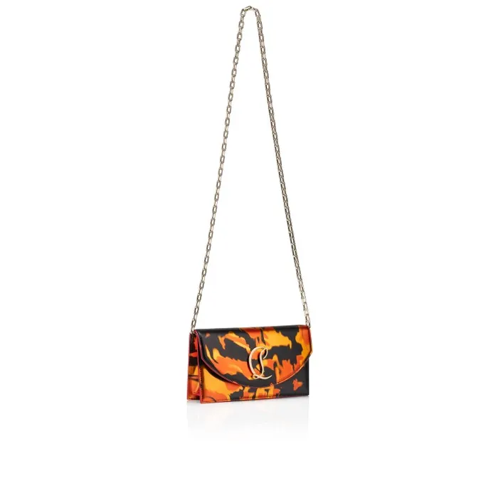 Women Loubi54 Clutch 8211 Specchio Leather On Fire 8211 Multicolor Christian Louboutin Shoulder Bags