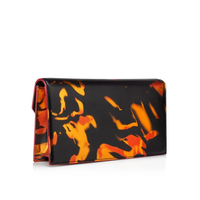 Women Loubi54 Clutch 8211 Specchio Leather On Fire 8211 Multicolor Christian Louboutin Shoulder Bags