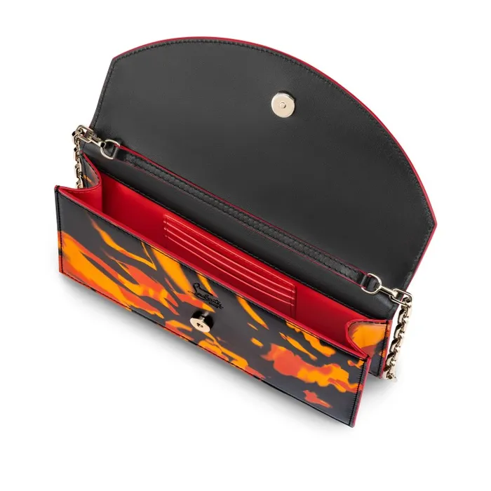 Women Loubi54 Clutch 8211 Specchio Leather On Fire 8211 Multicolor Christian Louboutin Shoulder Bags