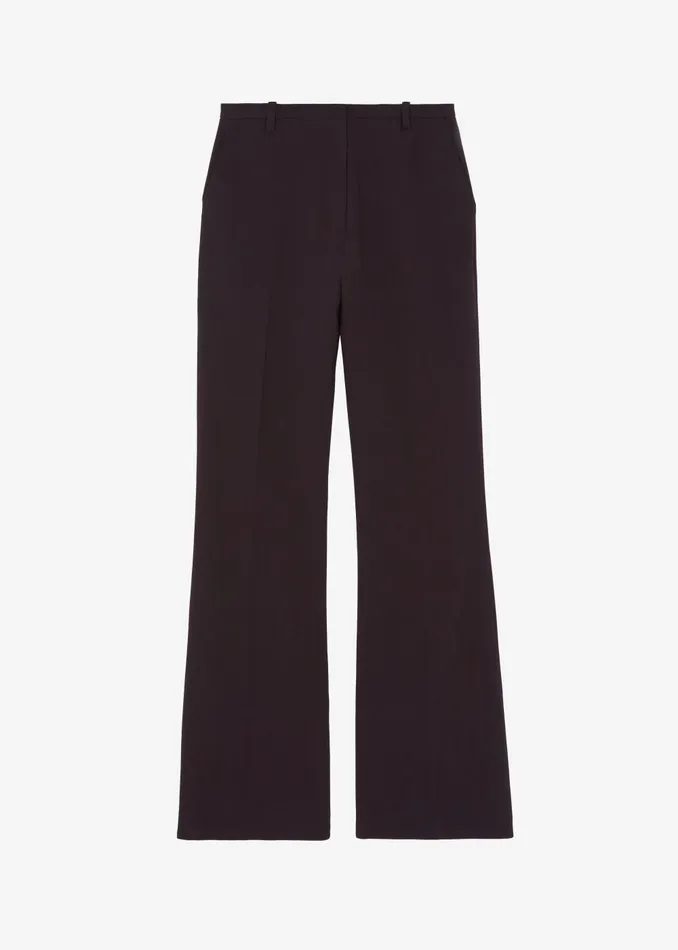Women Lyra Flared Pants 8211 Dark Plum The Frankie Shop Bottoms