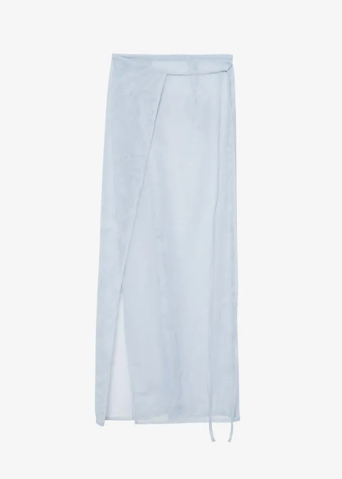 Women Magdalena Sheer Midi Skirt 8211 Grey The Frankie Shop Bottoms