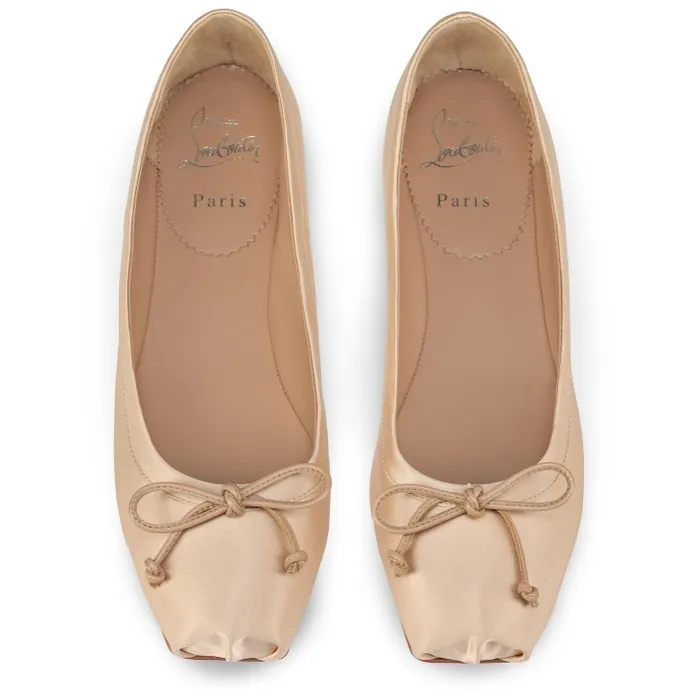 Women Mamadrague Ballerinas 8211 Crepe Satin 8211 Blush Christian Louboutin Flats and Loafers