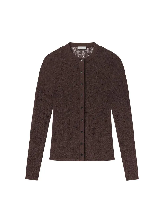 Women Marley Alpaca Cardigan Brown ALC Knitwear