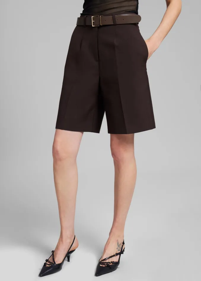Women Maura Bermuda Shorts 8211 Brown The Frankie Shop Bottoms