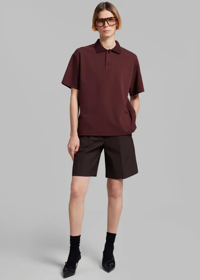 Women Maura Bermuda Shorts 8211 Brown The Frankie Shop Bottoms