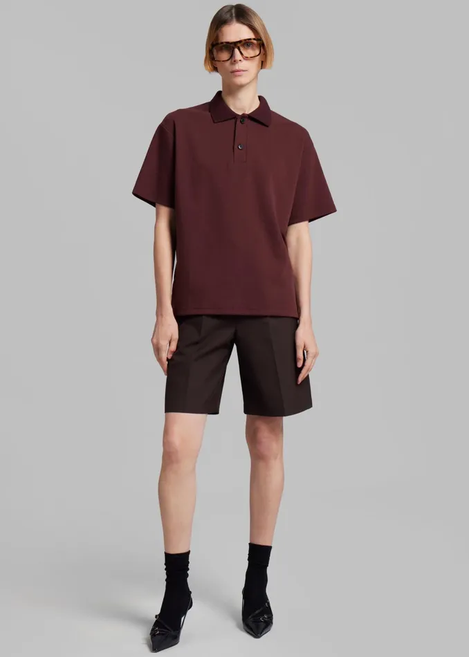 Women Maura Bermuda Shorts 8211 Brown The Frankie Shop Bottoms