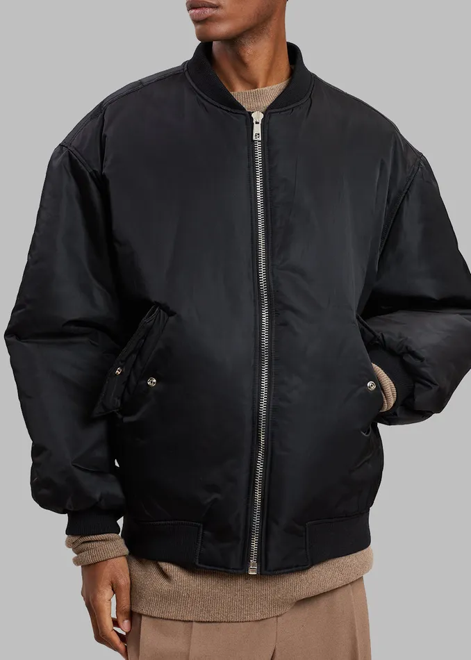 WomenMen Astra Bomber Jacket 8211 Black The Frankie Shop Outerwear