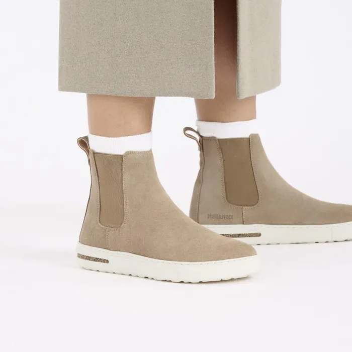 WomenMen Birkenstock Sneakers Bend Chelsea Taupe