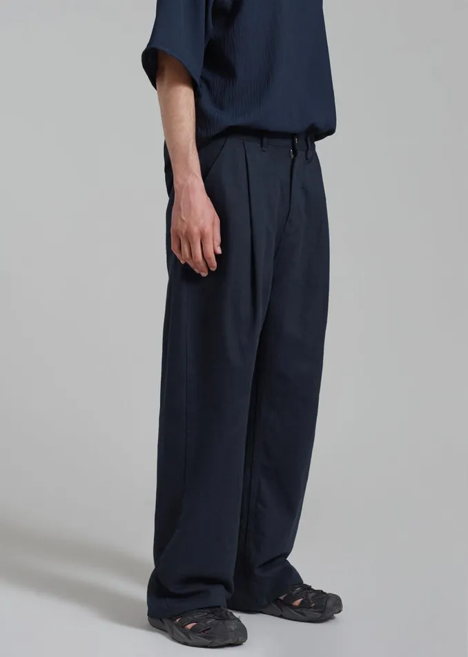 WomenMen Drew Denim Pants 8211 Navy The Frankie Shop Bottoms