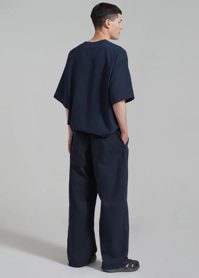 WomenMen Drew Denim Pants 8211 Navy The Frankie Shop Bottoms