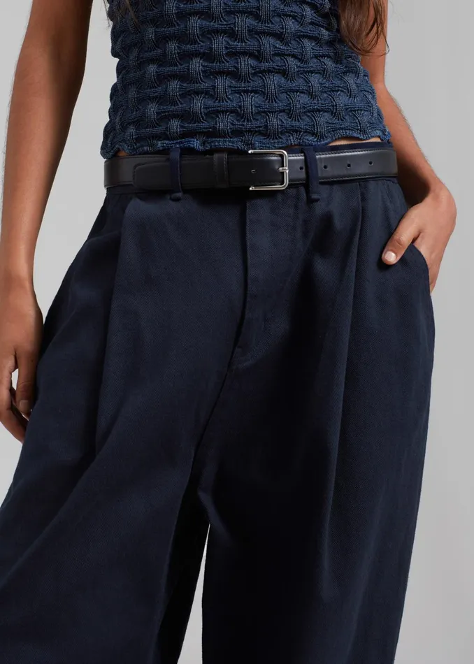 WomenMen Drew Denim Pants 8211 Navy The Frankie Shop Bottoms