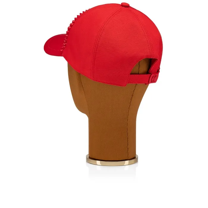 WomenMen Enky Spikes Baseball Cap 8211 Canva And Spikes 8211 Loubi Christian Louboutin Hats