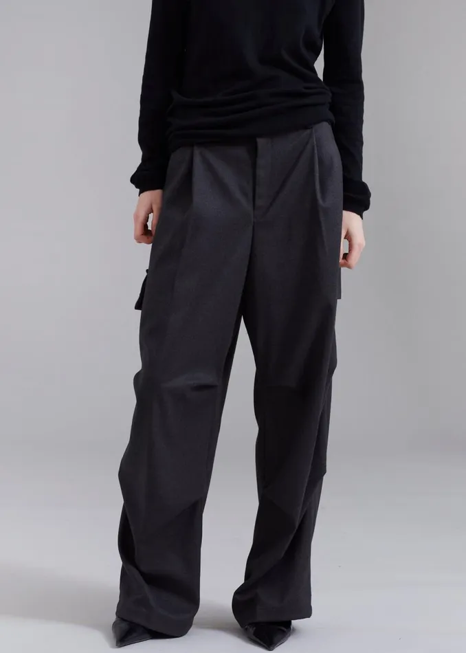 WomenMen Flint Cargo Pants 8211 Grey The Frankie Shop Bottoms