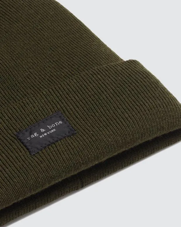 WomenMen Hats and Gloves Rag and Bone Addison Beanie Olive