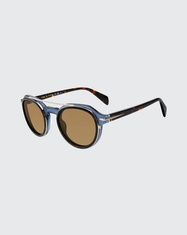 WomenMen Sunglasses Rag and Bone Raine Havana Blue