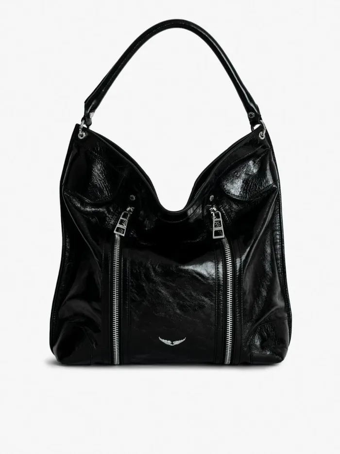 WomenMen Zadig and Voltaire Shoulder Bags Sunny Hobo Bag Black