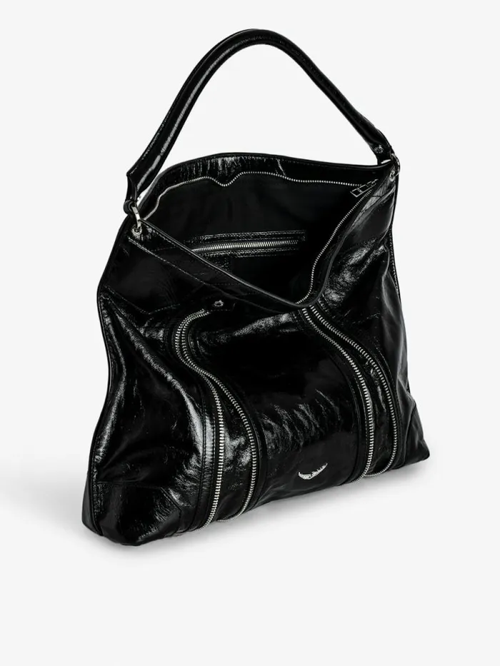 WomenMen Zadig and Voltaire Shoulder Bags Sunny Hobo Bag Black WomenMen Zadig and Voltaire Shoulder Bags Sunny Hobo Bag Black