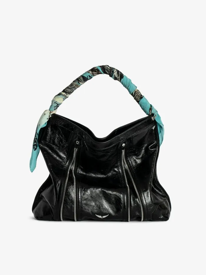 WomenMen Zadig and Voltaire Shoulder Bags Sunny Hobo Bag Black WomenMen Zadig and Voltaire Shoulder Bags Sunny Hobo Bag Black